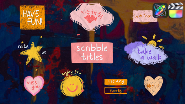 Scribble Lyric Titles for FCPX Apple Motion Templates VideoHive